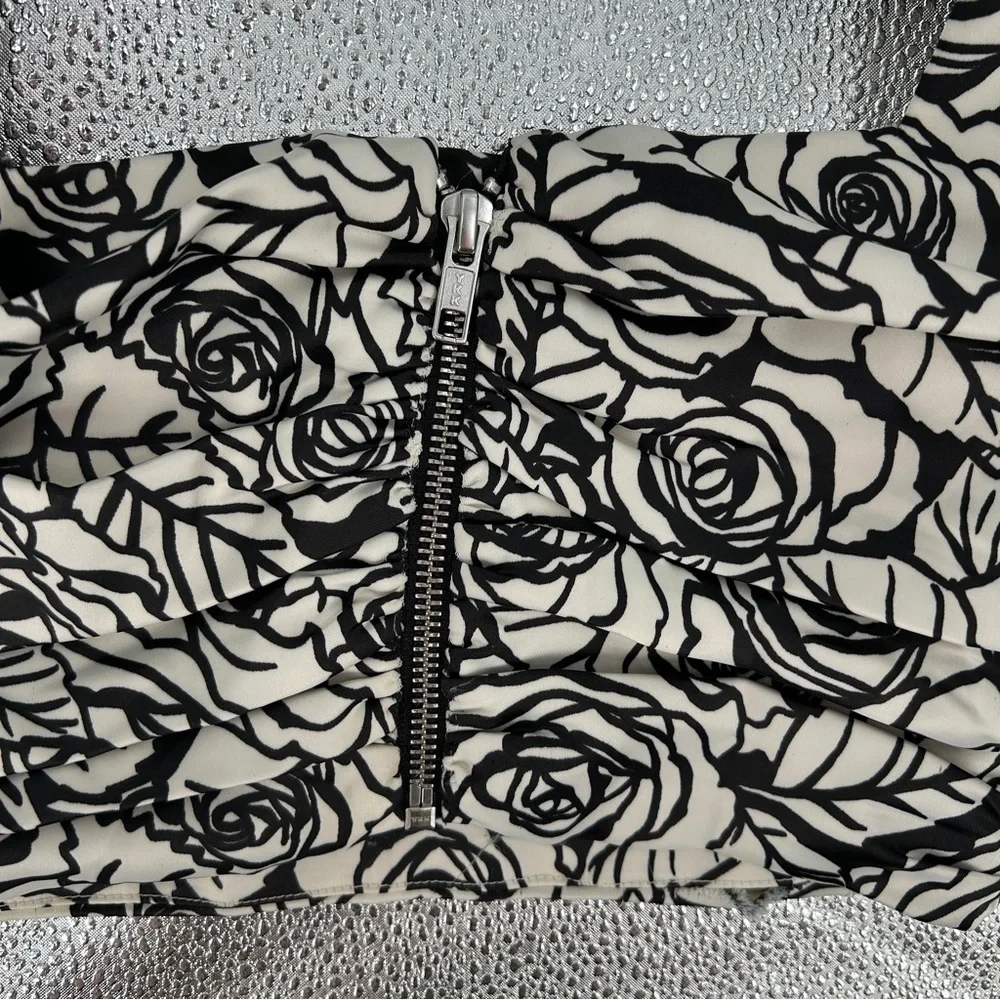 Lovers and Friends Sully Floral Print Puff Sleeve Bobbie Crop Top Size XS - Picture 8 of 11